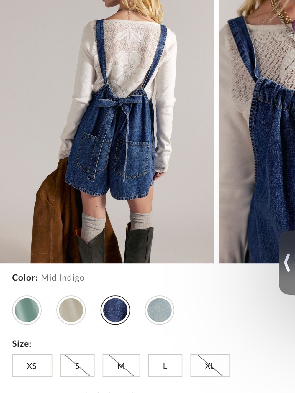 We The Free Deep Dive Denim Short Overalls